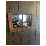 Double Mirror with hooks