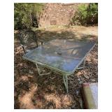 Outside Metal Chair & Table