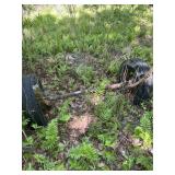 Trailer Axle with Pontiac Emblem On Hubcap