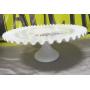 Fenton Hobnail 12" Cake Stand Milk Glass Round