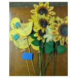 Sun Flower & Duck Yard Decor