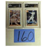 Pair of Graded Ken Griffey Jr. Cards