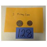 Pair of Military Coins