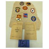 1950's Army Manuals and Uniform Patches