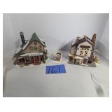 Lot of Christmas Village Figures