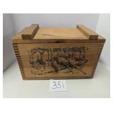 Dove Tail Wood Ammo Box