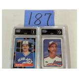 Graded Randy Johnson & David Wells Cards