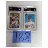 Pair of Graded Nolan Ryan Baseball Cards