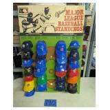Vintage MLB Mini Helmet Display