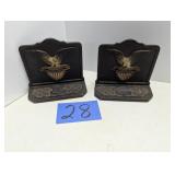Patriotic Metal Bookends