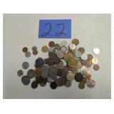 Lot of Old Coins and Tokens