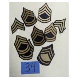 Lot of Military Stripes - Patches