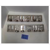 Metal Candle Holders with Moose & Pine Trees