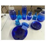 Cobalt Blue Glass Lot