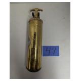 Antique Brass Fire Extinguisher