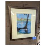 Framed Signed & Numbered Swan Print