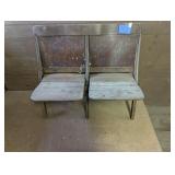 Pair of Folding Wood Seats