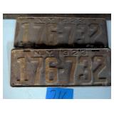 1929 NY License Plates