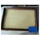 Glass Show Case with Wood