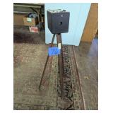 Antique Camera & Wood Tripod
