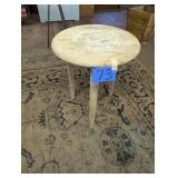 Decorated Wood Side Stand