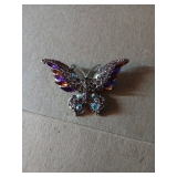 48 Rhinestone Butterfly Brooch
