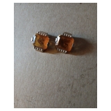 145 Earrings Amber Stones