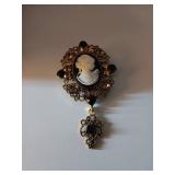 3 Cameo Brooch