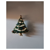 73 Signed AS Rhinestone Christmas Tree