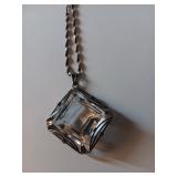 7 Sterling & Crystal Necklace