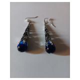 21 Cobalt & Silver Earrings