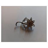 48 Sterling Flower Pin