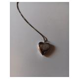 47 Sterling Cross Heart Locket