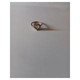 89 10K Diamond Heart Ring