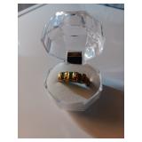 109 10K Emerald & Diamond Ring