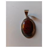 123 Sterling Pendant W/ Stone