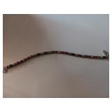 81 Sterling Bracelet W/Stones