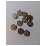 245 10 Silver Dimes