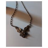 167 Sterling Handmade Necklace W/ Stone