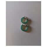 268 Sterling Green Earrings