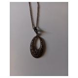 275 Sterling Marcasite Necklace