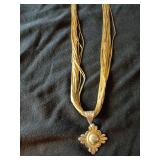 280 Necklace W/ Sterling Pendant