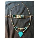 102 Silver & Turquois Necklace & Bracelet