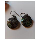 119 Sterling Abalone Shell Earrings