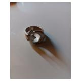 120 Sterling Moon & Star Ring