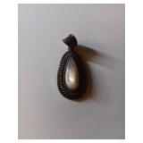 123 Sterling Pendant W/Stone