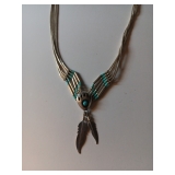 148 Artist Signed Sterling Necklace
