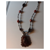 155 Sterling & Beaded Necklace