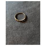 23 Sterling Marcasite Heart Ring