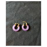 42 14K Purple Earrings